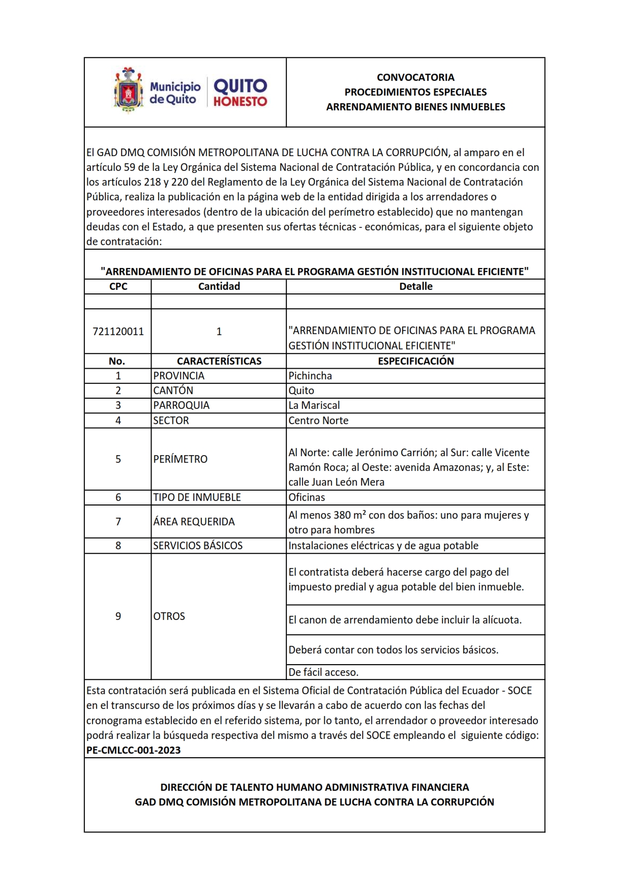 convocatoria arrendamiento 001